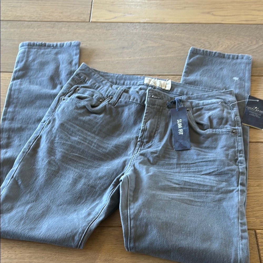 Gray Slim Boys Jeans